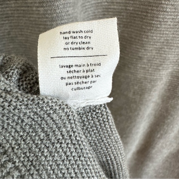 Oak + Fort Grey Long Open Front Cardigan Lightweight Size Large - Picture 10 of 11